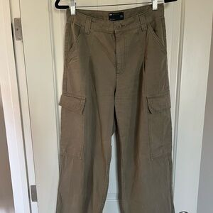 ASOS army green high waisted pants
